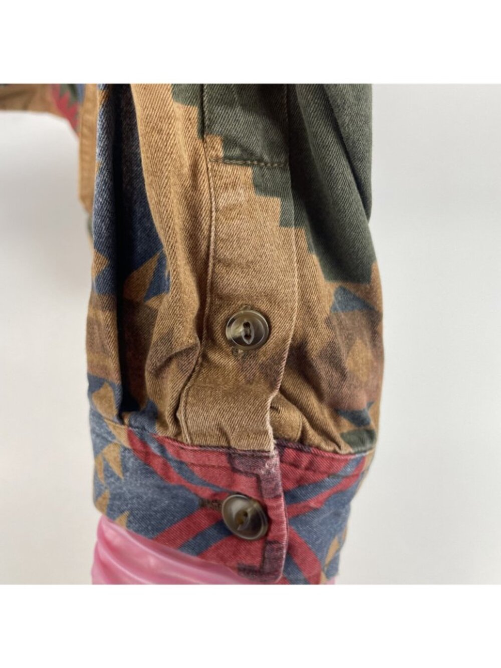 Jones New York Sport Western Aztec Jacket – 100% Cotton Full Zip Shirt Jacket M - Picture 5 of 5